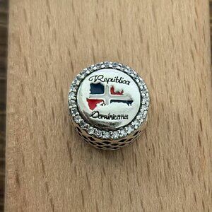 Pandora Dominican Republic CZ Charm, S925 Silver Bracelets